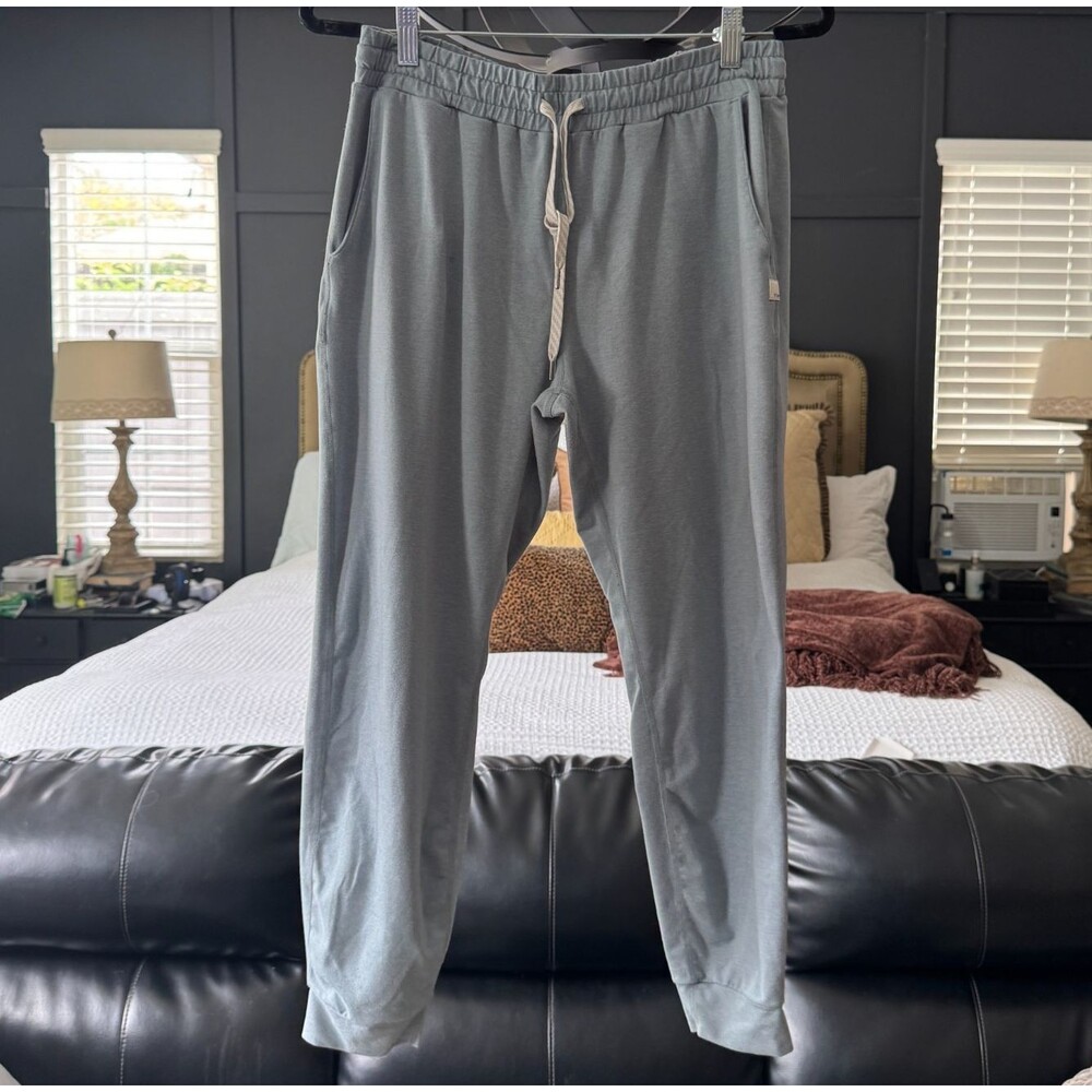 Vuori Performance Jogger Pants Blue Grey Size Med Style VW303